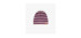 Purple striped hat in organic cotton, newborn