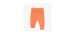 Plain orange evolutive pants in stretch jersey, baby