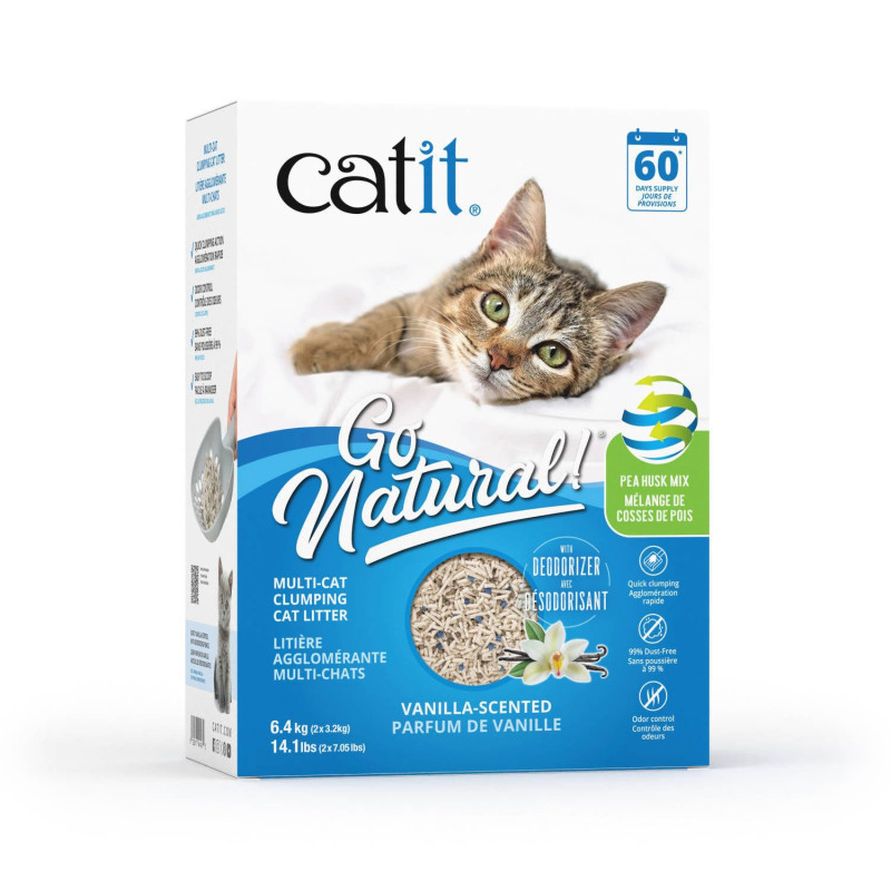 Catit Litière agglomérante Go Natural! multi-c…