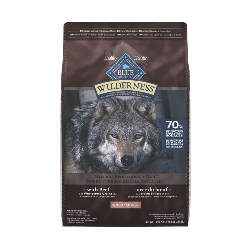 Blue Buffalo Nourriture sèche formule au boeuf avec h…