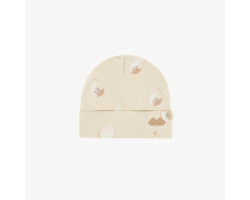 Papayas patterned beige hat...