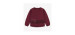 Burgundy sweater in french terry, child