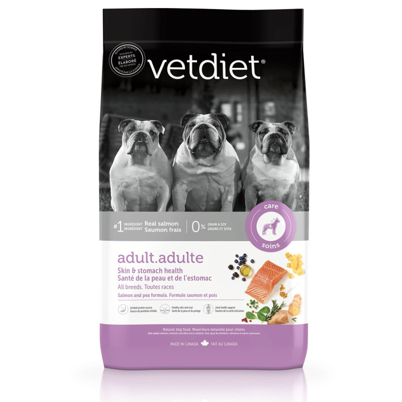 Vetdiet Nourriture sèche au saumon pour chien ad…