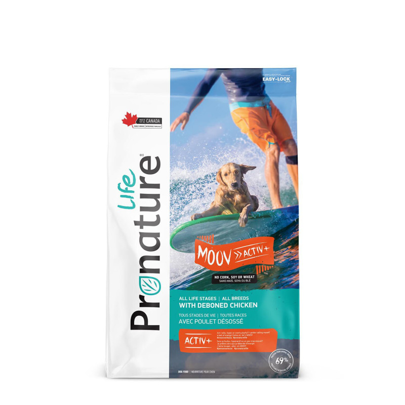 Pronature Life Formule MOOV ACTIV+ au poulet pour chien…