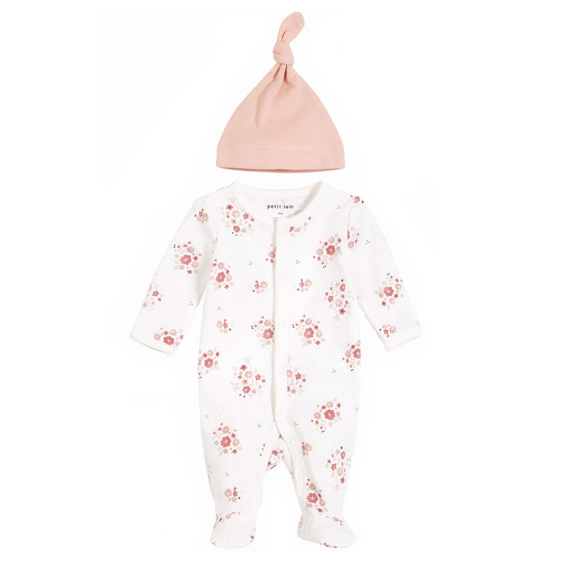 Petit Lem Pyjama Fleurs Lapin Prématuré