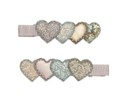 Heart Hair Clips (2)