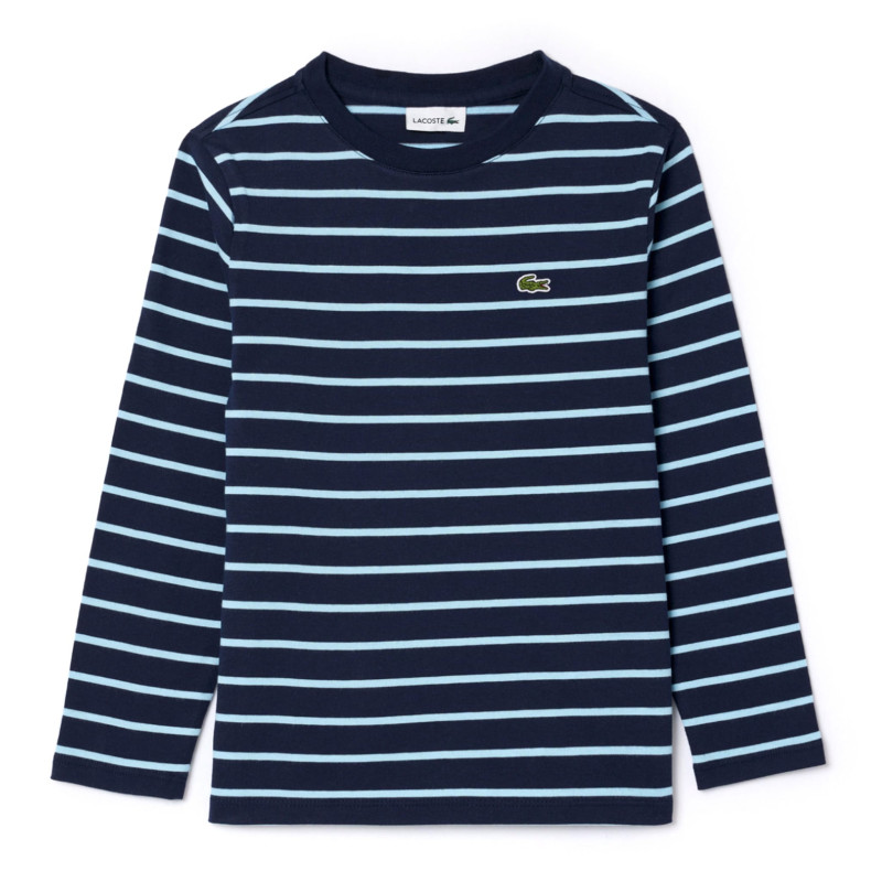 Lacoste T-Shirt Manches Longues Rayé 2-8ans