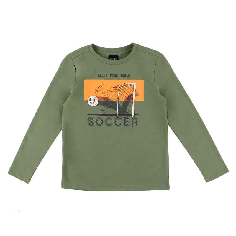 Soccer Long Sleeve T-Shirt 7-14 years