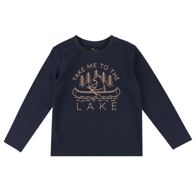 Long Sleeve Lake T-Shirt, 2-8 years