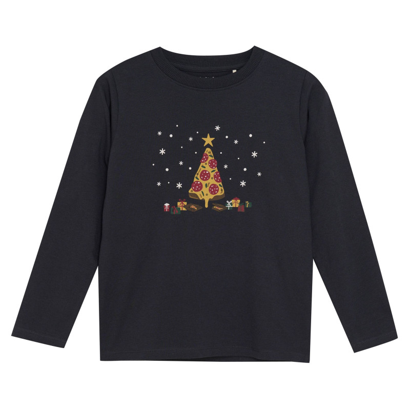 Minymo T-shirt Pizza Festive 3-8ans