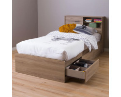 Complete Single Bed - Fynn Rustic Oak