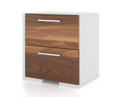 Nightstand - Walnut White