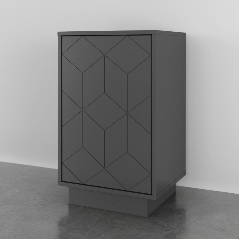 Nightstand - Charcoal Gray