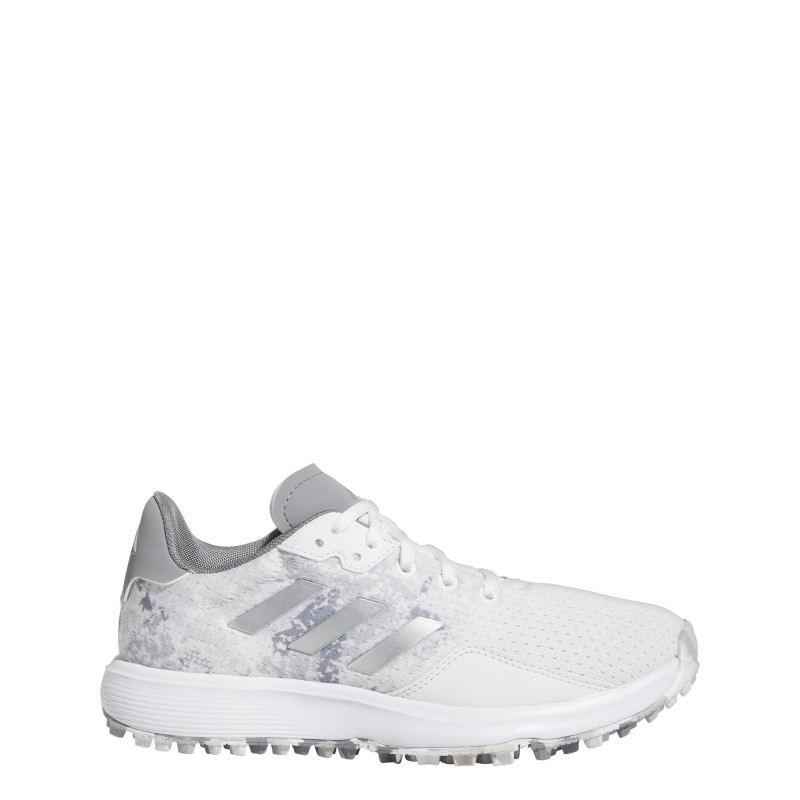 Chaussure S2G SL sans crampons pour juniors - Blanc et gris