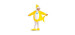 Baby shark -  costume de baby shark - jaune (enfant - 3-4 a)