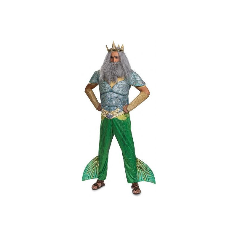 Petite sirène, la -  costume deluxe du roi triton (adulte)