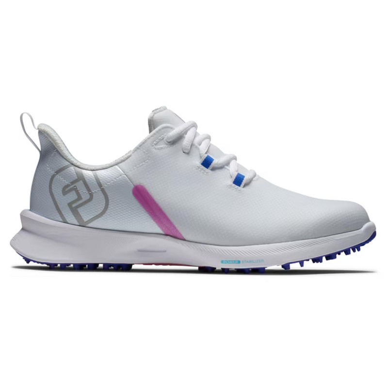 Chaussure Fuel Sport sans crampons pour femmes - Blanc et rose