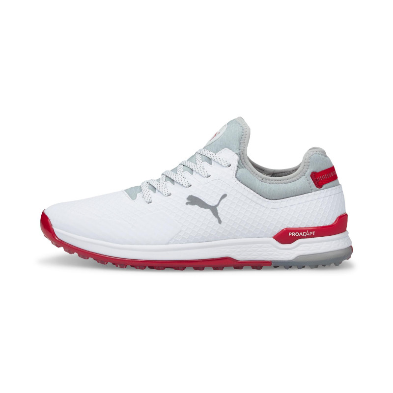 Chaussures PROADAPT Alphacat sans crampons pour hommes - Blanc/Rouge