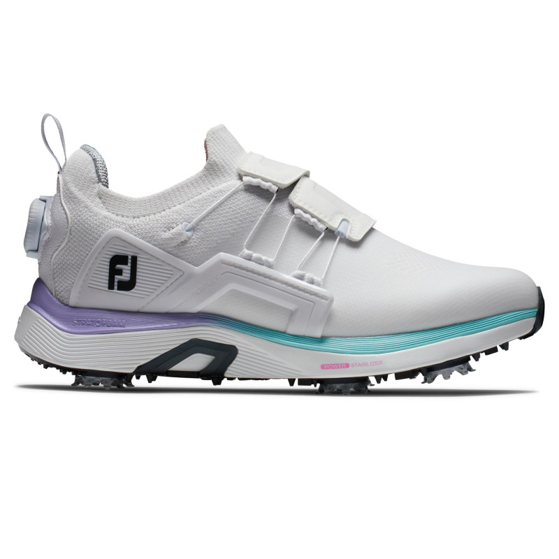 Chaussure HyperFlex BOA à crampons pour femmes - Blanc/Multicolore