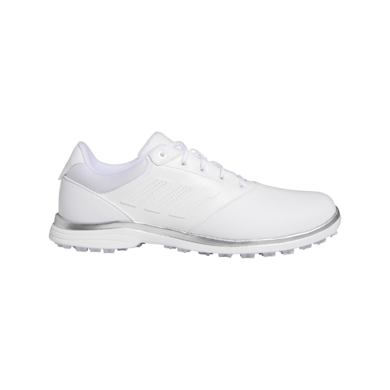 Chaussure Alphaflex sans crampons pour femmes - Blanc et argent