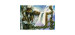 Magic the gathering -  surface de jeu - by rkf - "elder druid" (61 cm x 35 cm)