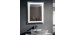 DECORAPORT 28 x 36 Po Miroir de Salle de Bain LED/Miroir Chambre avec Bouton Tactile, Luminosité Réglable, Montage Vertical & H