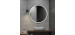 DECORAPORT 32 x 32 Po Miroir de Salle de Bain LED/Miroir Chambre avec Bouton Tactile, Anti-Buée, Luminosité Réglable, Montage V