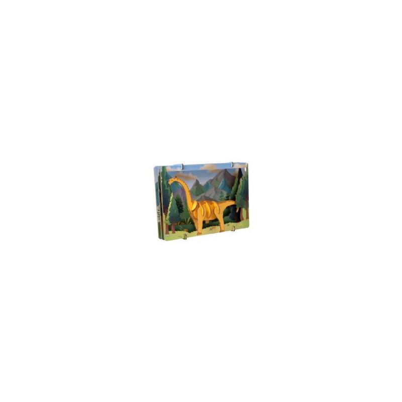 Escape welt -  brontosaure -  3d wood puzzle