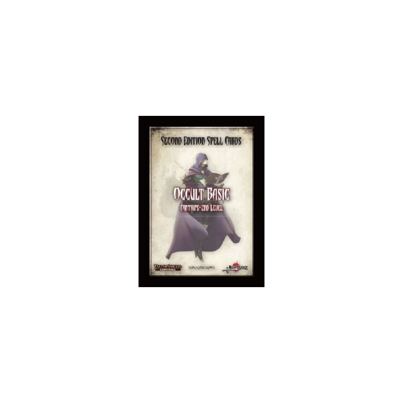 Legendary games -  occult basic - cantrips 2nd level spell cards (anglais)