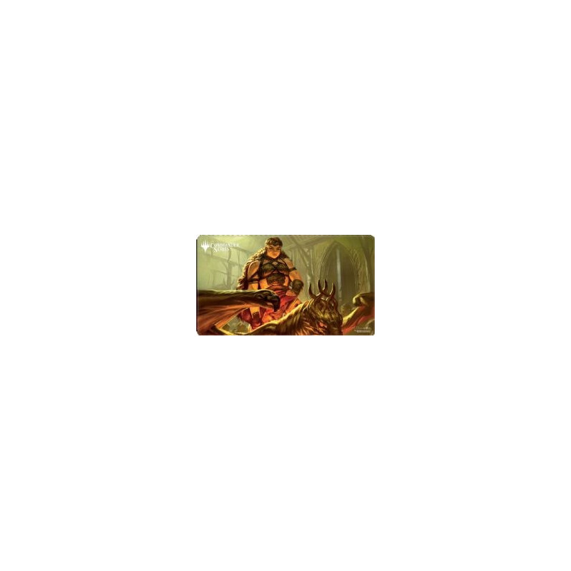 Magic the gathering -  surface de jeu cousu avec bordure surjetée - magda - (61 x 33 cm) -  series commandant