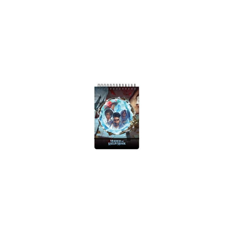 Magic the gathering -  carnet marqueur de vie -  meurtres au manoir karlov