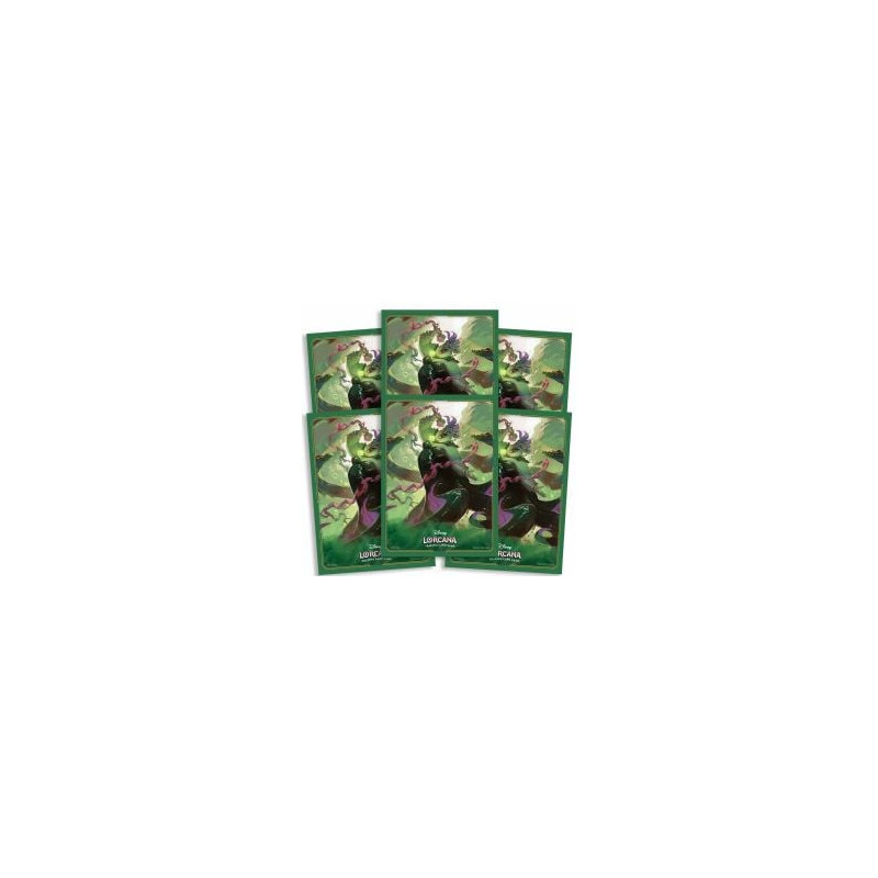 Disney lorcana -  pochettes taille standard - ursula (65) - matte -  l'ile d'archazia
