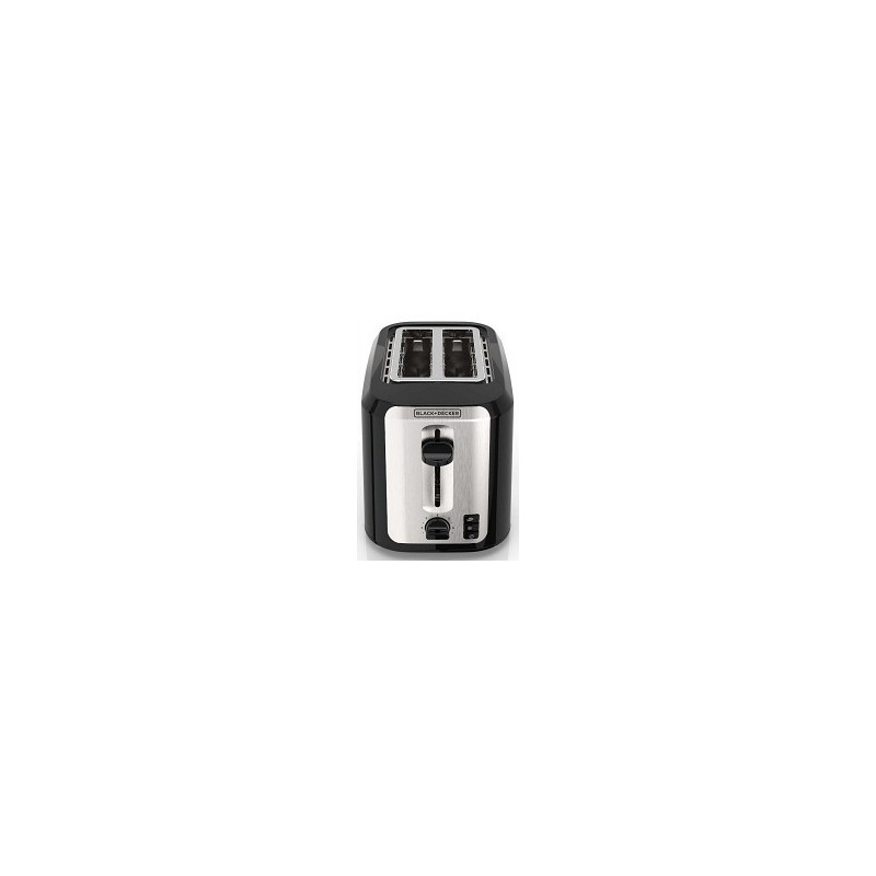 Black & Decker TR7827-1BD 2-Slice Toaster - Black and Stainless Steel