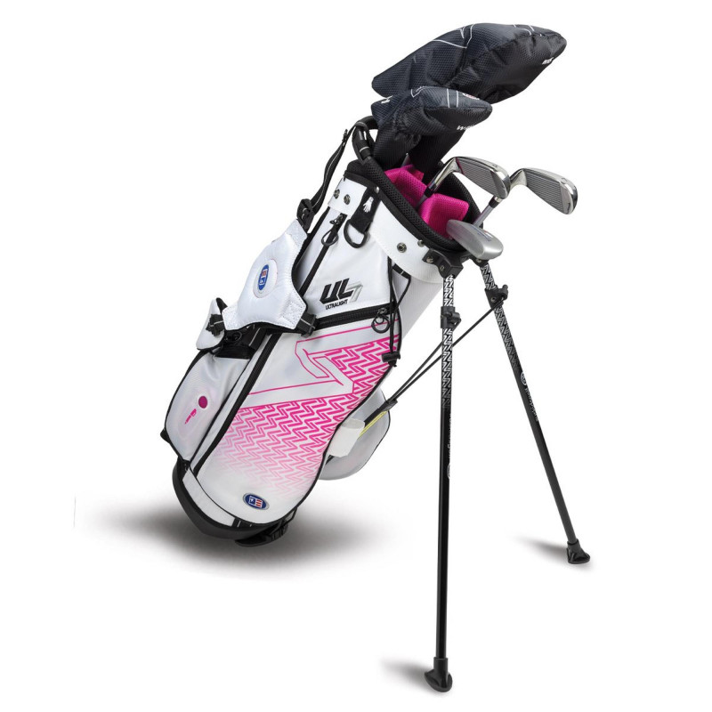 Ensemble sac de golf sur pieds et 5 bâtons UL7 Junior 54 pour enfants