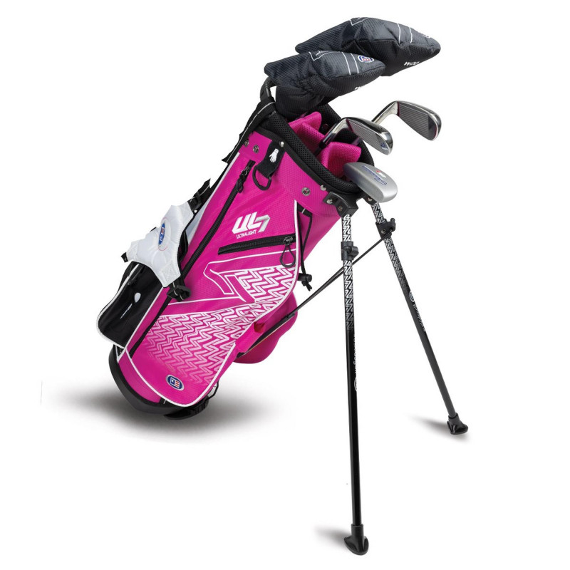 Ensemble sac de golf sur pieds et 5 bâtons UL7 Junior 51 pour enfants