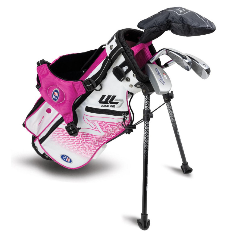 Ensemble sac de golf sur pieds et 4 bâtons UL7 Junior 42 pour enfants