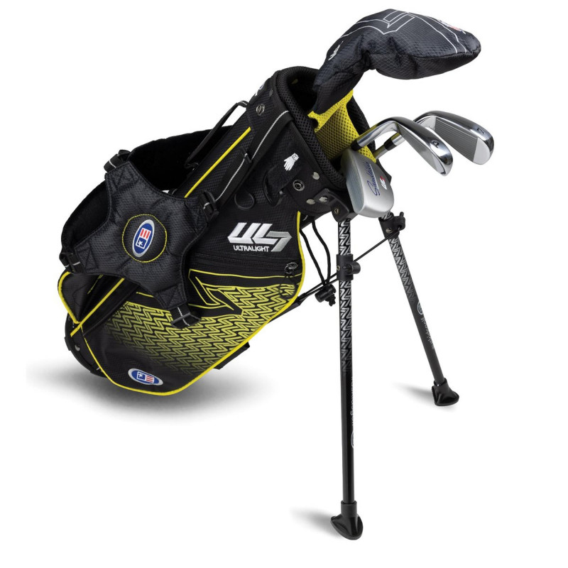 Ensemble sac de golf sur pieds et 4 bâtons UL7 Junior 42 pour enfants