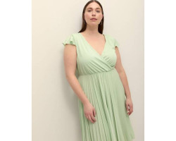 Robe cache-coeur en tricot plissé - Addition Elle