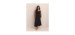 Robe longue noire sans manches à jupe étagée - Addition Elle