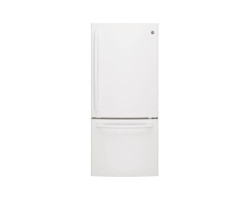 Ge Réfrigérateur 2 portes 30po 20,9pi3 Congélateur bas tiroir