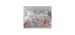 Collection GF Housse de couette lit queen et 2 cache-oreillers 1 coussin 18x18 inclus