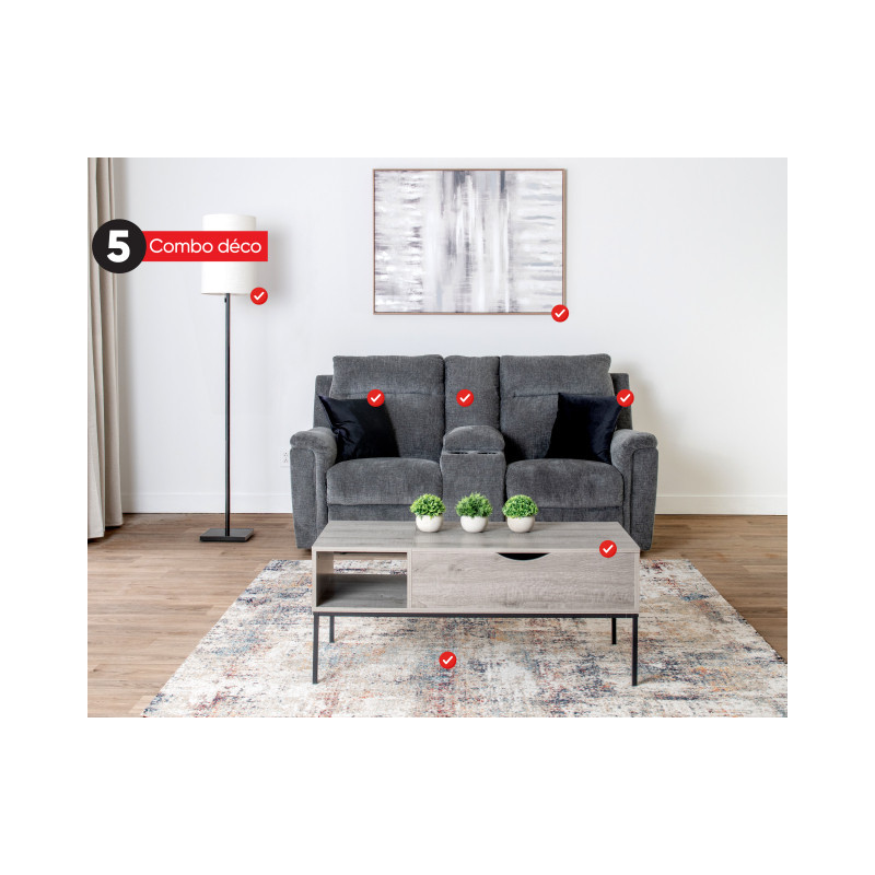 Ashley Combo déco 5 causeuse inclinable électrique 7 mcx