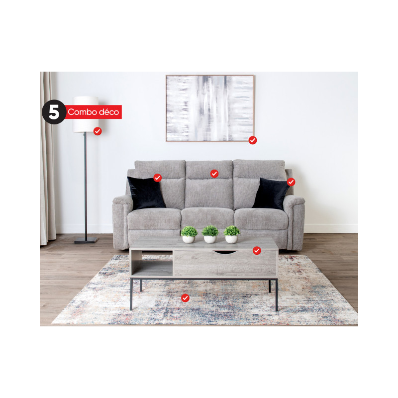 Ashley Combo déco 5 sofa inclinable électrique 7 mcx