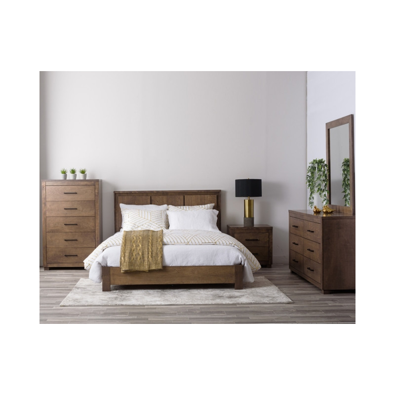 Jlm Mobilier de chambre en bois queen 8mcx