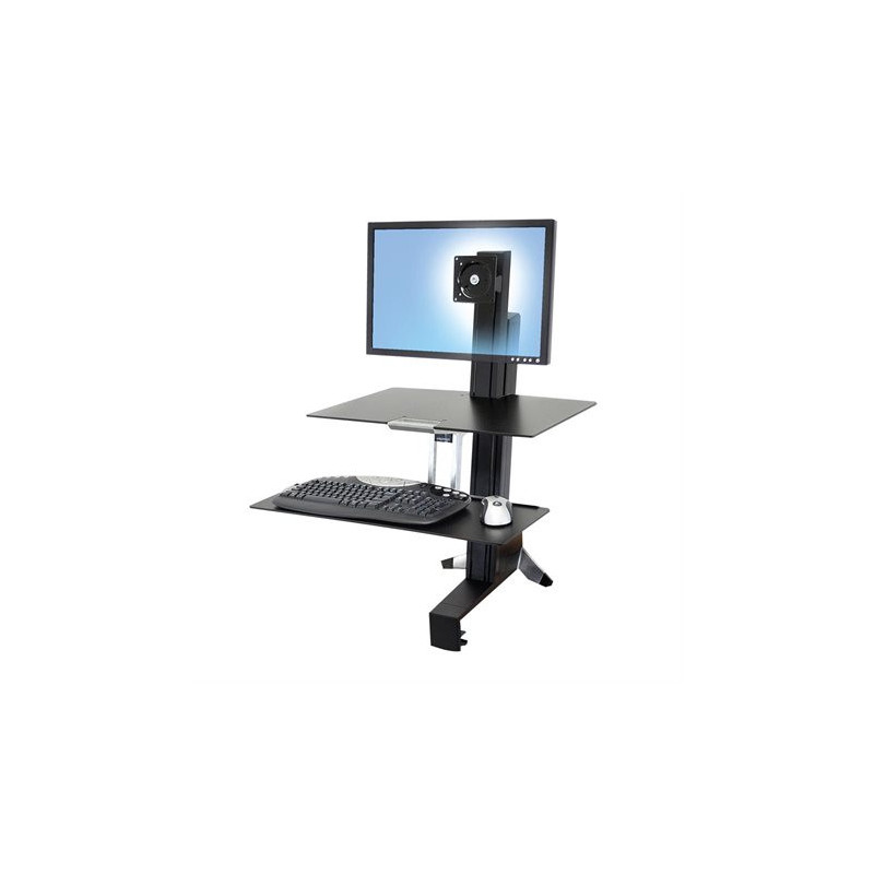 Ergotron Surface de travail assis-debout WorkFit-S pour écran unique