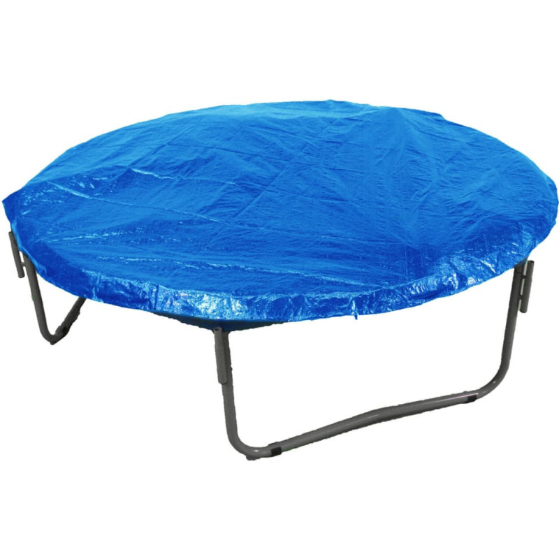 Housse hydrofuge pour trampoline rond, 12 pi, sangles robustes, bleu