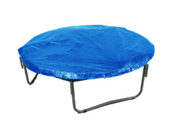Housse hydrofuge pour trampoline rond, 8 pi, sangles robustes, bleu