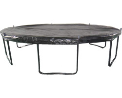 Housse hydrofuge pour trampoline rond, 13 pi, sangles robustes, noir