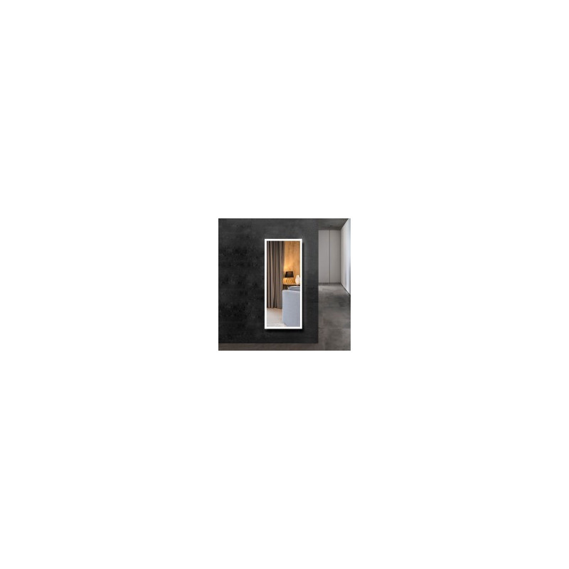 DECORAPORT 64 x 20 Po Miroir Chambre LED Pleine Longueur Avec Bouton Tactile, Film Antidéflagrant, Luminosité Réglable, Sans Ca
