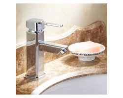 Decoraport Robinet de Lavabo&Vasque - Laiton Fini Chrome (6001A)